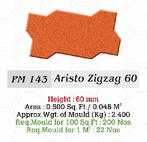 Paver Mould PM 143 Aristo Zigzag 60