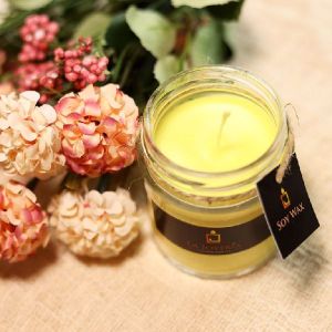 Premium Lemon Honey Jar Candle