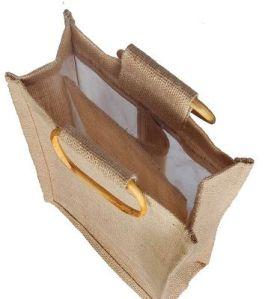 Wooden Handle Jute Bag