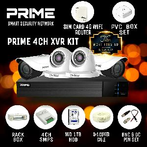 PRIME CCTV CAMERA 4CH DVR SET