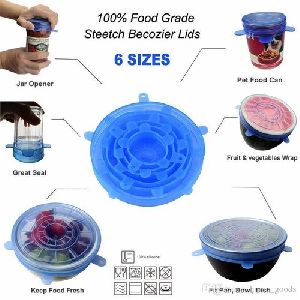 6 piece silicone Lids set ( Universal Size)