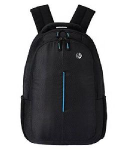 Polyester Black Promotional Backpack