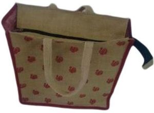 zipper Jute bag