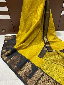 Kora muslin tanchui silk Saree