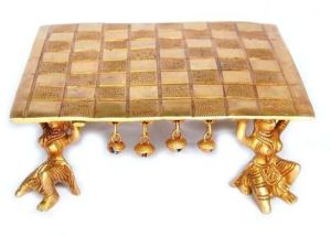 Brass Round Pooja Chowki