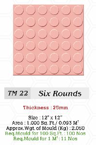 Tile Mould TM 22 Six Rounds