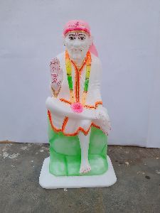 white marble sai baba statue