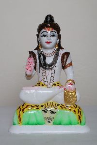 White Marble Shankar Ji Statue