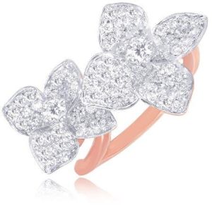 Floral Diamond Rings