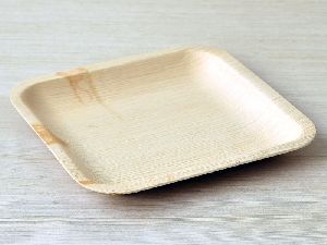 7 Inch Flat Square Areca Leaf Plates