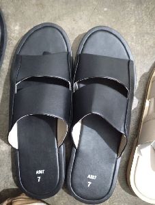 Mens Black Slippers