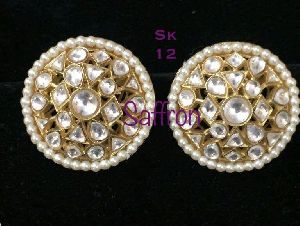 Kundan Round Studs