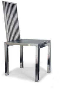 Polished Stainless Steel Chair