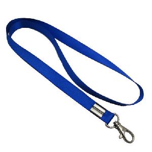 Blue Polyester Lanyard