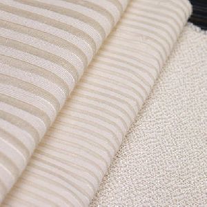 Plain White Texturised Fabric