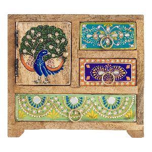Wooden Painted Jewellery box