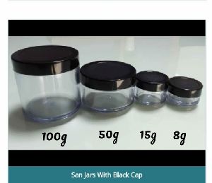 San Jar With Black Cap