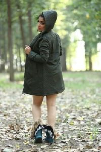 Stylish Ladies Hooded Coat