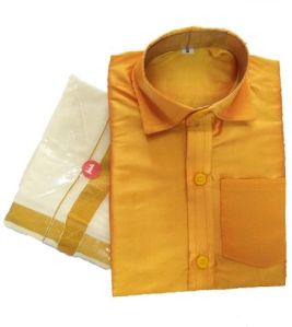 Kids Kerala Mundu and Shirt SET