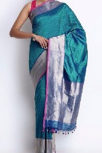 Satin Zari Saree