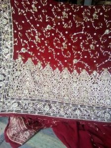 Zardosi Work Wedding Saree