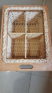 Wooden Wicker Basket