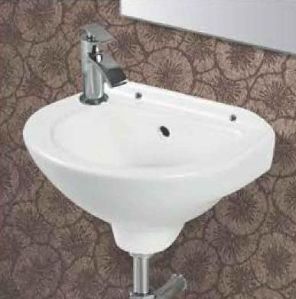 White Wall Mounted Wash Basin