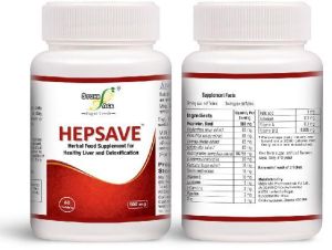 hepsave 500 mg herbal liver food supplement