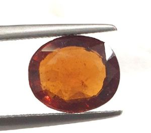 Natural unheated ceylon hessonite garnet gomedh stone certified 4.58 ct