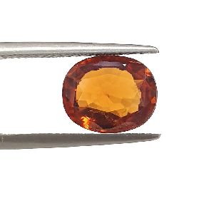 Natural unheated untreated ceylon hessonite garnet stone certified 4.75 ct