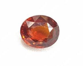 Natural unheated untreated ceylon hessonite garnet certified 4.85 ct