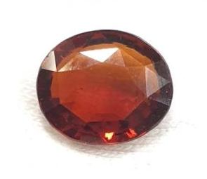 natural unheated untreated ceylon hessonite garnet certified 5.20cts