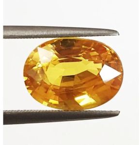 Premium 8.35ct Eye Clean Flawless Certified Natural Yellow Sapphire Pukhraj