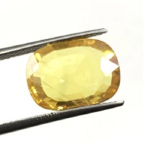 Premium quality 5.60ct 6.25 ratti Natural Yellow Sapphire Pukhraj Gemstone