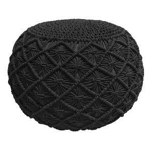 macrame pouffe