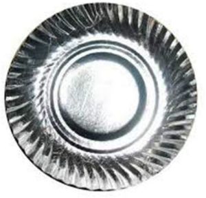 Round Silver Paper Plate