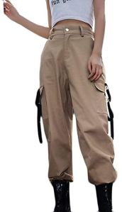 Ladies Twill Lycra Stylish Cargo Pant