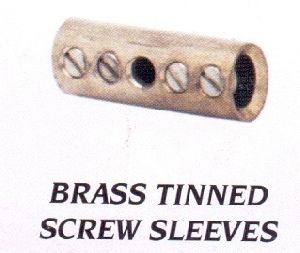 Brass Tinned Screw Sleeves