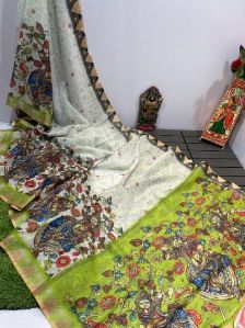 Kalamkari Print Saree