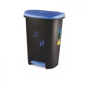 plastic trash bin