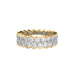 Twin Eternity Band Diamond Ring