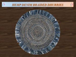 Hemp Denim Braided Dhurries