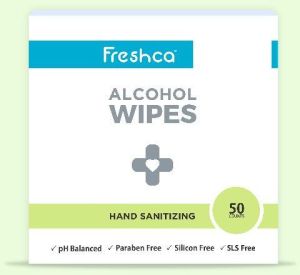 Freshca Alcohol Hand Sanitizing Wet Wipes-50pcs