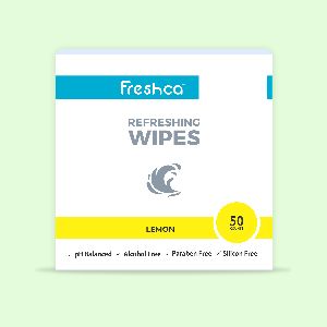 Freshca Refreshing Wet Wipes Lemon-50Pcs