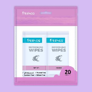 Freshca Refreshing Wet Wipes Orchid-20pcs