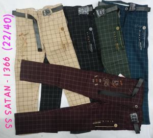 COTTON CHECK JUNIOR PANT