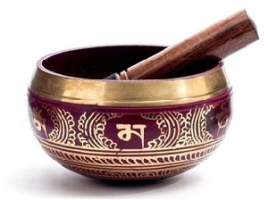 Singing Colour Bowl with Wooden Stick