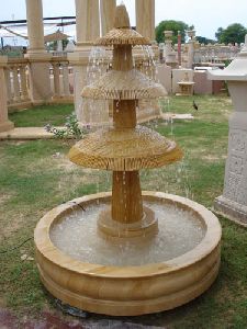 Three Tier Stone Fountain