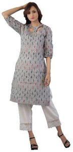 Women's Stylish Neck Printed Kurti