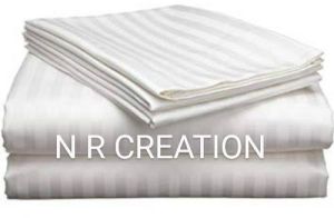 COTTON WHITE DOUBLE BED SHEET